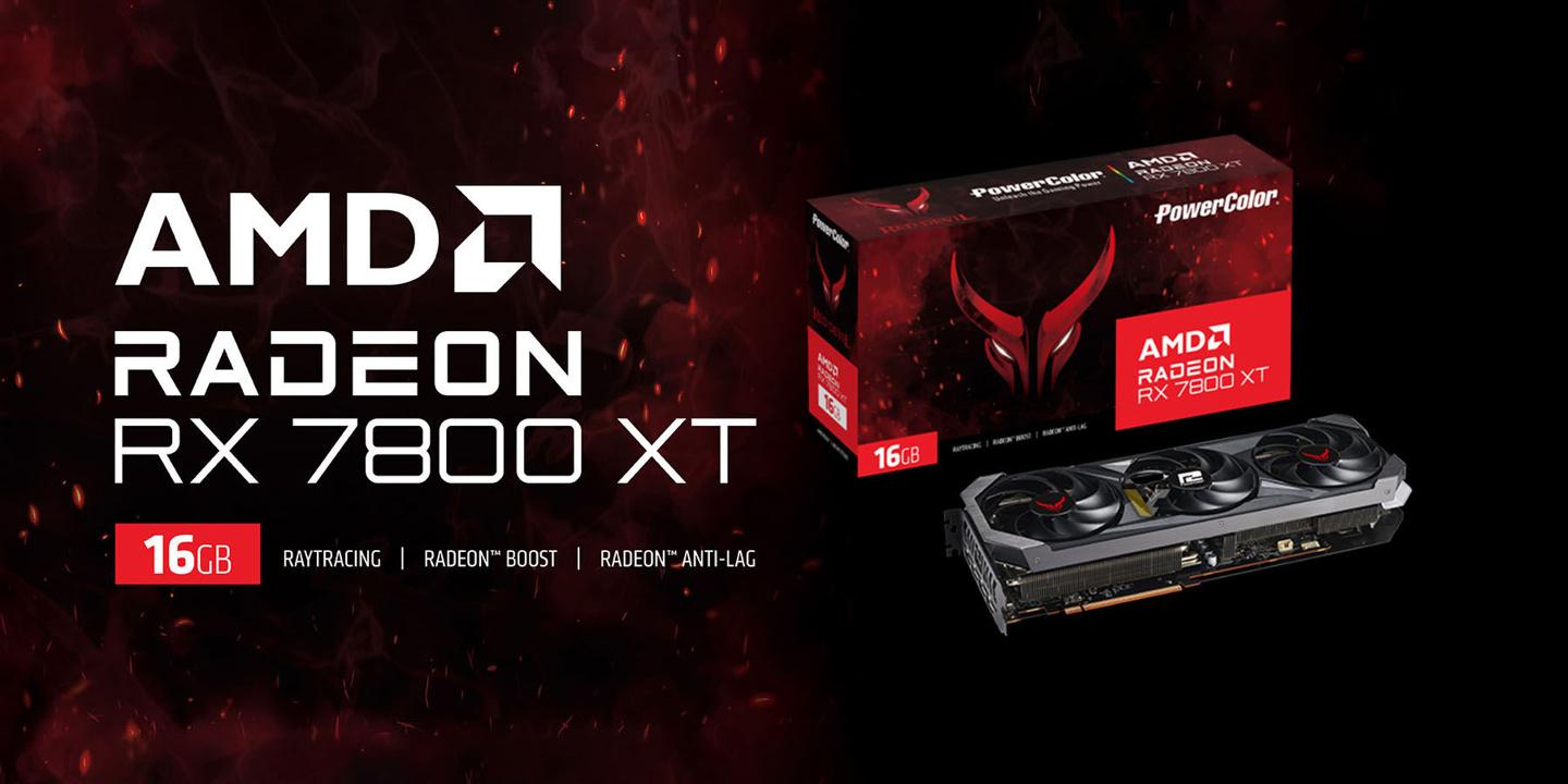 撼讯 AMD RX 7800 XT 显卡曝光：60CU + 16GB 显存